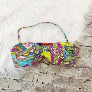 Trina Turk Ladder Back Colorful Bikini Top